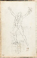 Sketchbook with Studies for “The Oath of the Tennis Court” (Carnet 3), Jacques Louis David (French, Paris 1748–1825 Brussels), Sketchbook of 66 folios, with drawings in black chalk; bound in green board